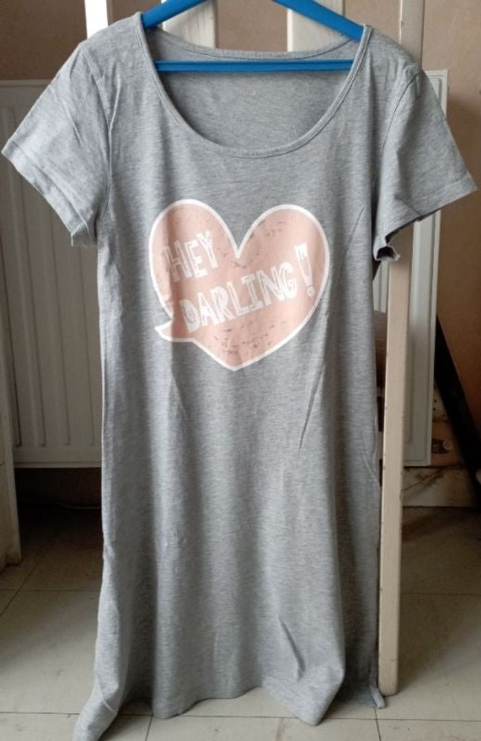 Chemise de nuit manches courtes