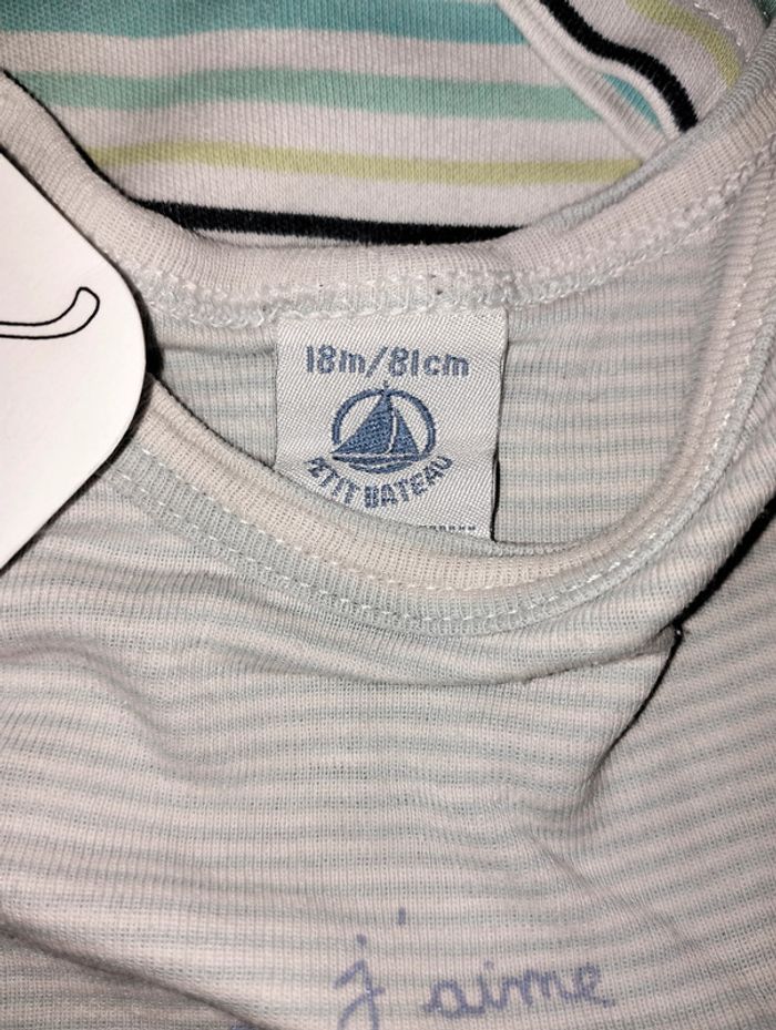 Lot de 2 bodys 18 mois Petit bateau/ Baby Club - photo numéro 2
