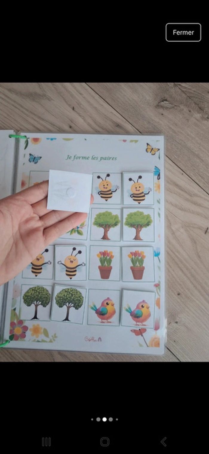 Livret d'activités thème printemps. Pédagogie montessori. Busy book quiet book - photo numéro 9