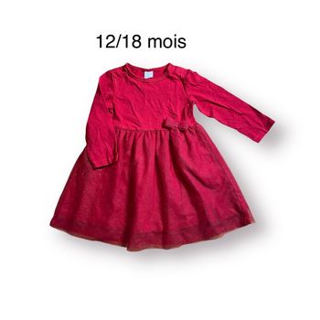 H&M Robe rouge Taille 12/18 mois