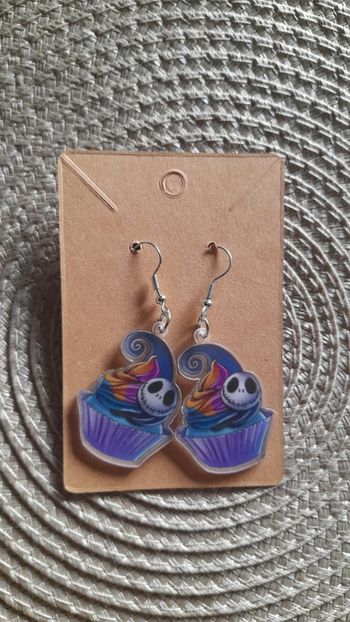 Boucles d'oreilles Halloween neuves (L'étrange Noël de Mr Jack)