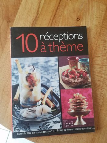 Livre recettes réceptions a thème