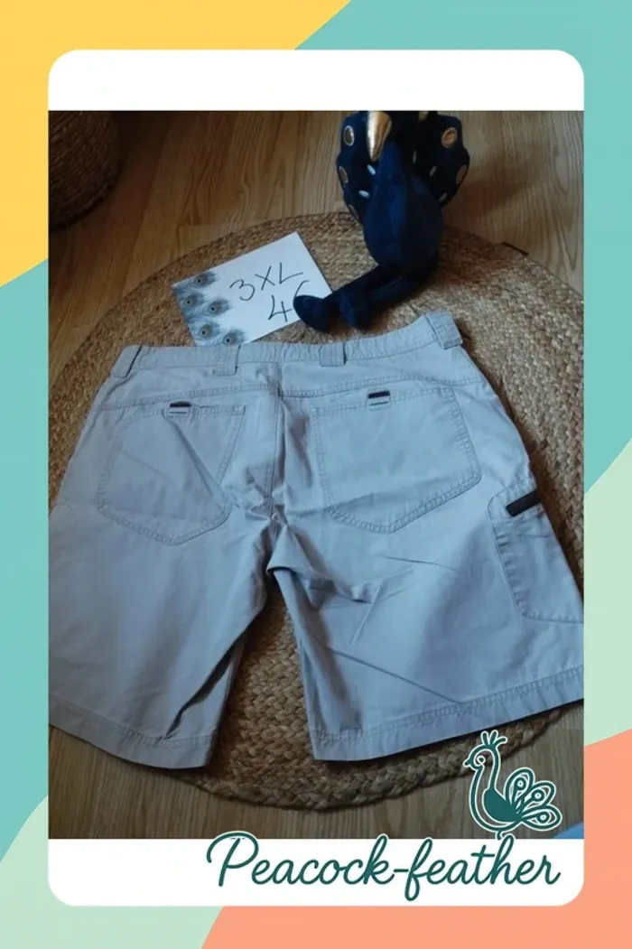 Short beige Decathlon 46 homme - photo numéro 7