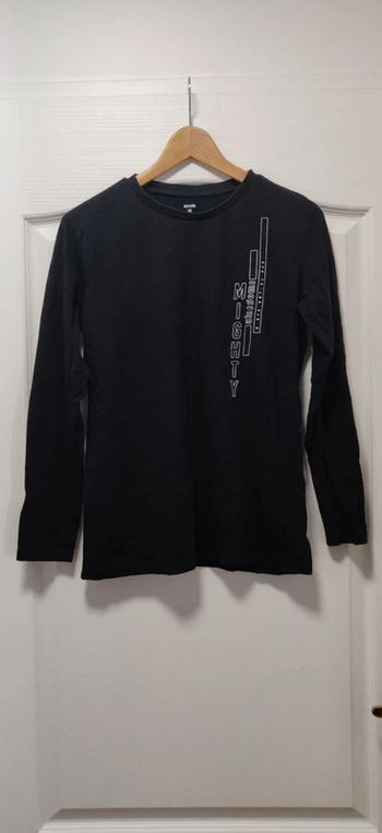 Tshirt ml noir Kiabi 14 ans