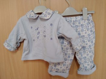 Ensemble bébé en molleton 3 Suisse taille 12 mois #look