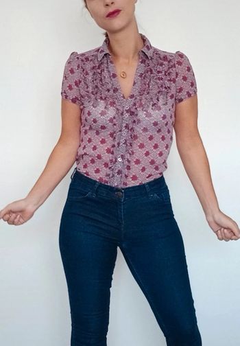 Chemise manches courtes voile Esprit taille 34
