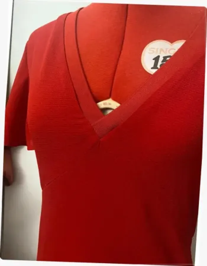 Robe rouge volant Pepe Jeans - photo numéro 2