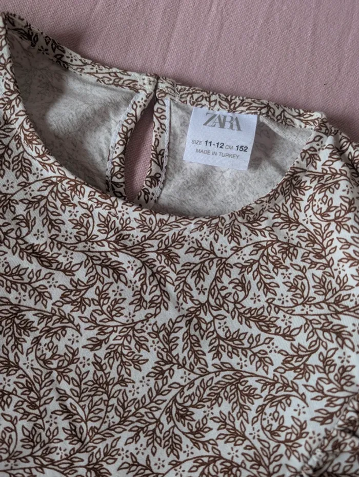 🍂 Blouse à fleurs Zara – 11/12 ans - photo numéro 3