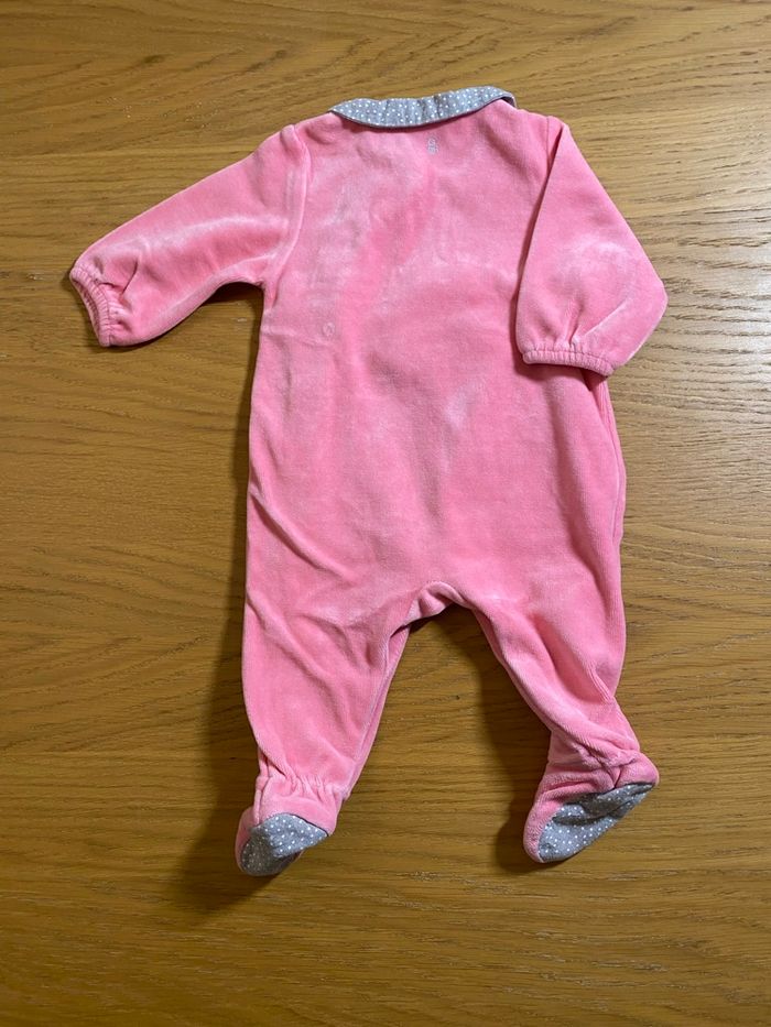 Obaïbi Pyjama Grenouillère rose/gris Taille 3 mois - photo numéro 6