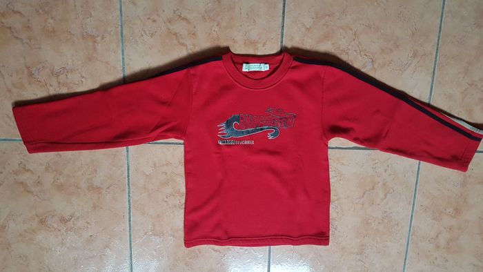 Sweat polaire garçon 10 ans rouge Kool&Look