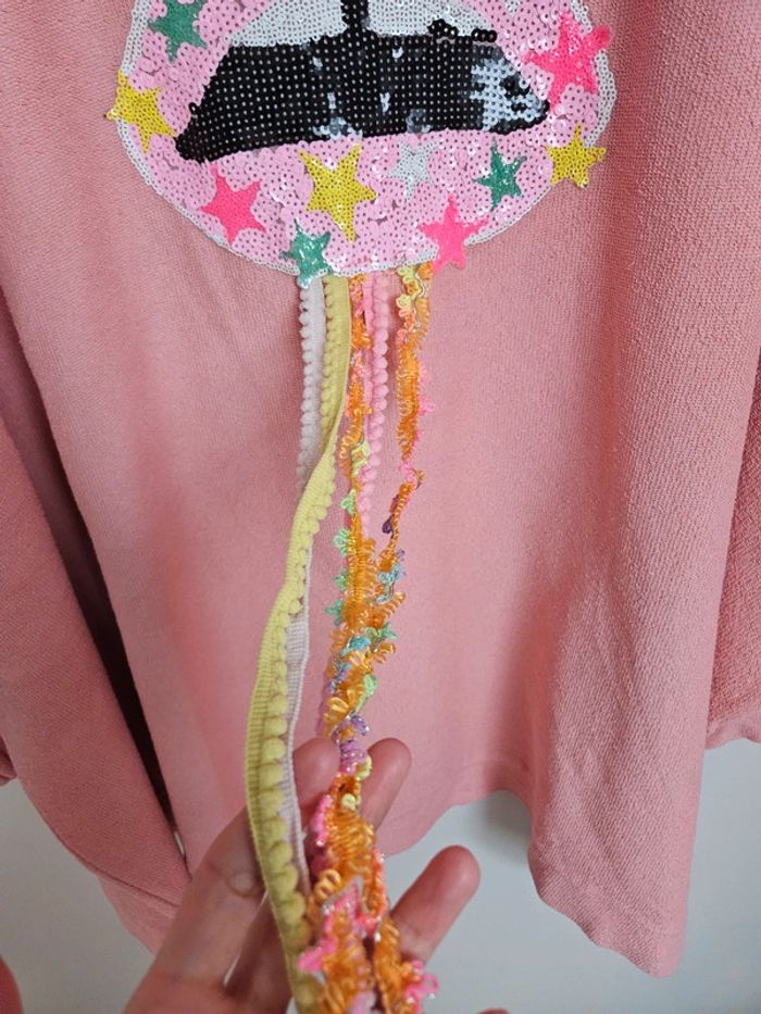 Sweat oversize bouche sequins T.54 - photo numéro 8