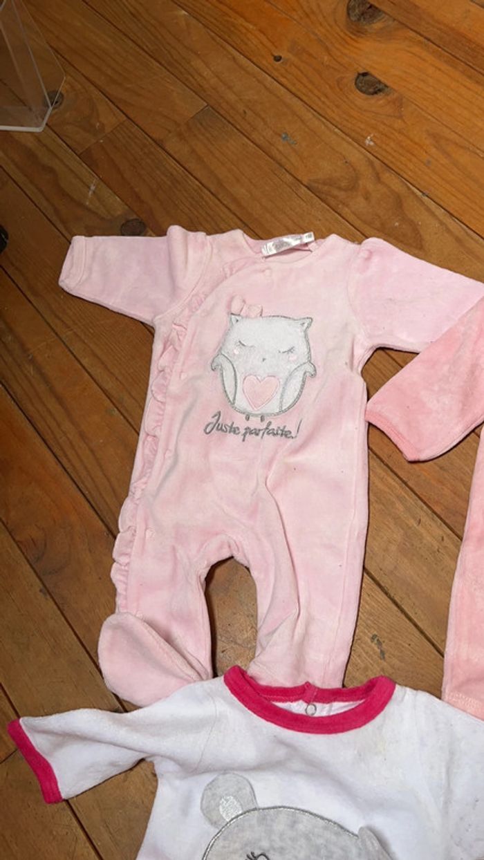 Lot de 5 pyjama fille 1 mois - photo numéro 3