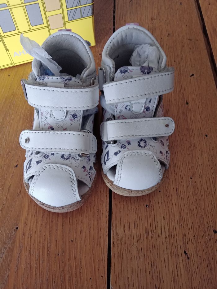 Sandales cuir blanche - photo numéro 5