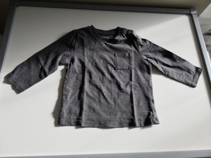 Lot de 5 tee-shirts (manches longues, à col rond avec poche) 9 mois (74 cm) Kiabi - photo numéro 4