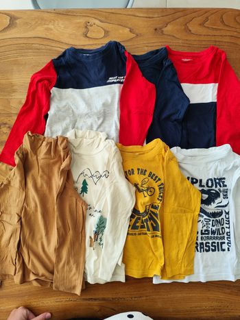 Lot de 7 tee shirt manches longues garçon en 4 ans