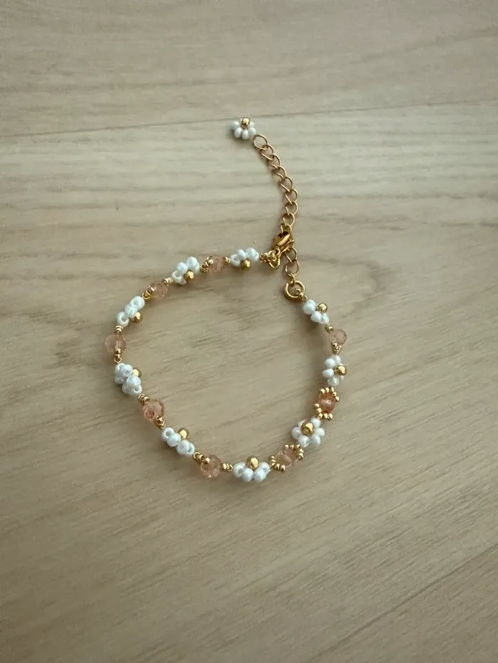 Bracelet perles fleurs Marguerites - photo numéro 8