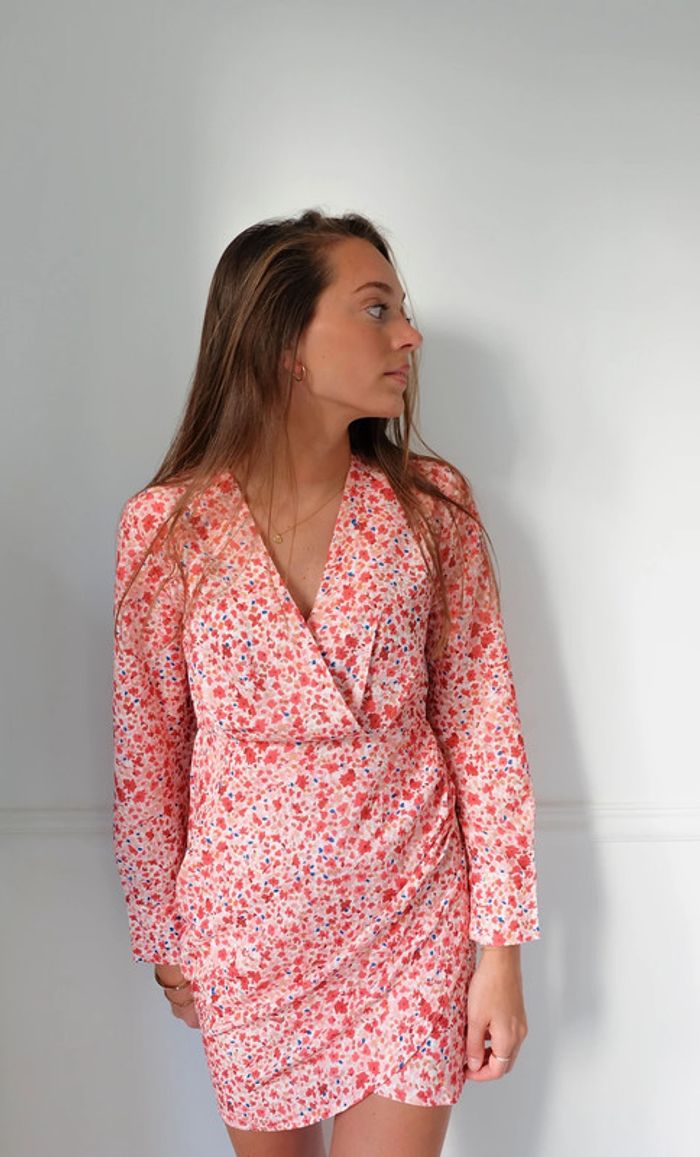 🌟 Robe à fleurs rose et bleu - photo numéro 2