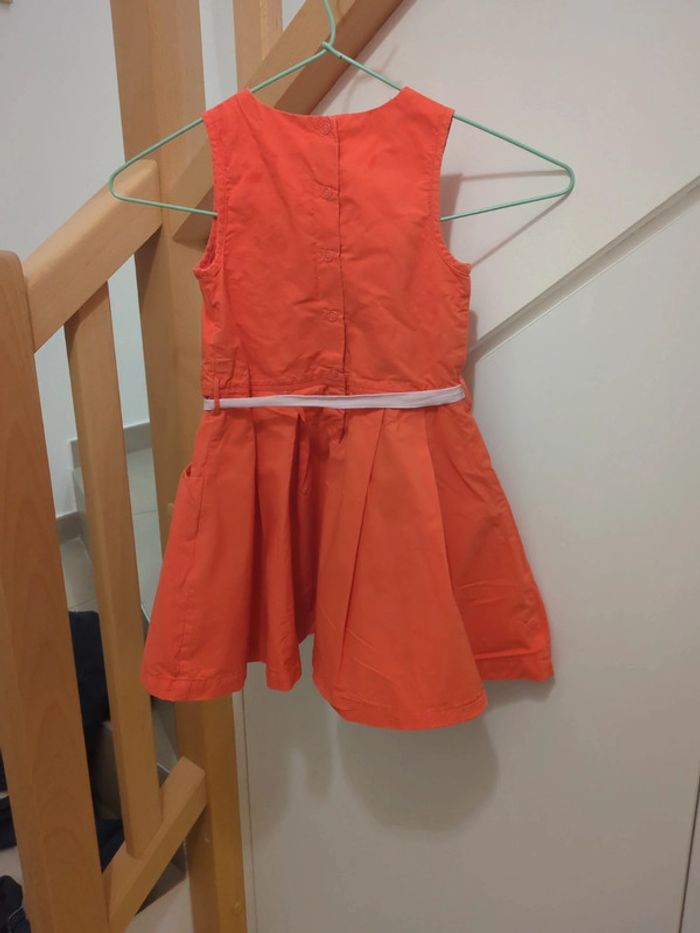 Robe petit bateau corail 4 ans - photo numéro 2