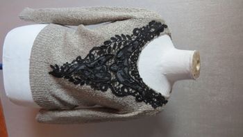 pull avec dentelle