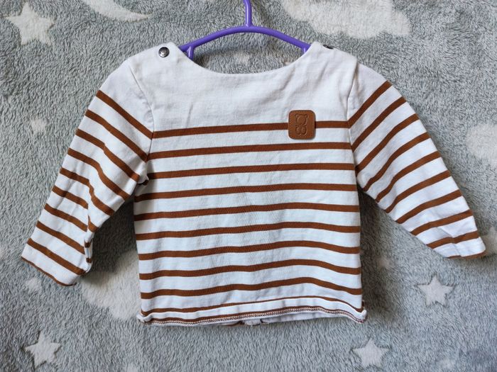Lot teeshirt manches longues 6 mois - photo numéro 4