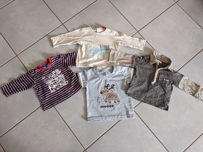 Lot 3 tee-shirt 6mois