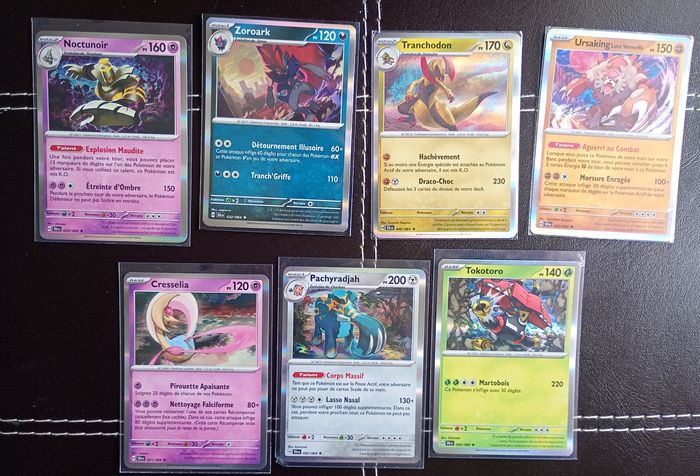 Lot de 48 cartes Pokémon Rev/Holo/Co/ Fable Nébuleuse  EV6.5 Fr - photo numéro 2