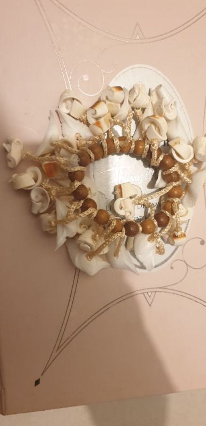 Élastique cheveux coquillages