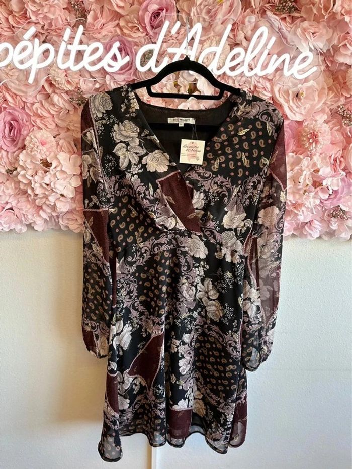 Robe à motifs floraux et paisley, taille 34 - Morgan - photo numéro 4