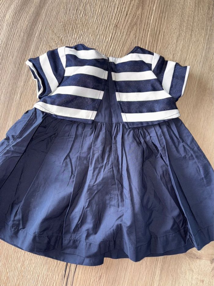 Robe obaidi bleu cérémonie 6 mois - photo numéro 4