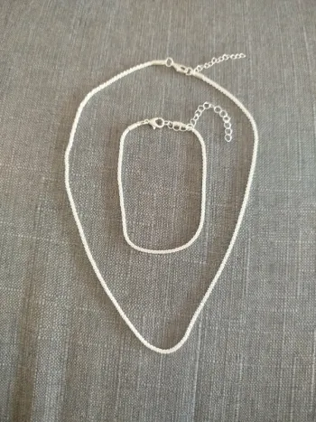 Parure chaîne et bracelet
