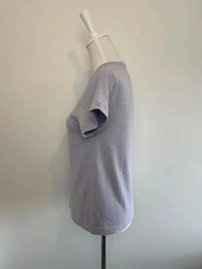 T-shirt APC femme mauve clair chiné taille S comme neuf - photo numéro 3