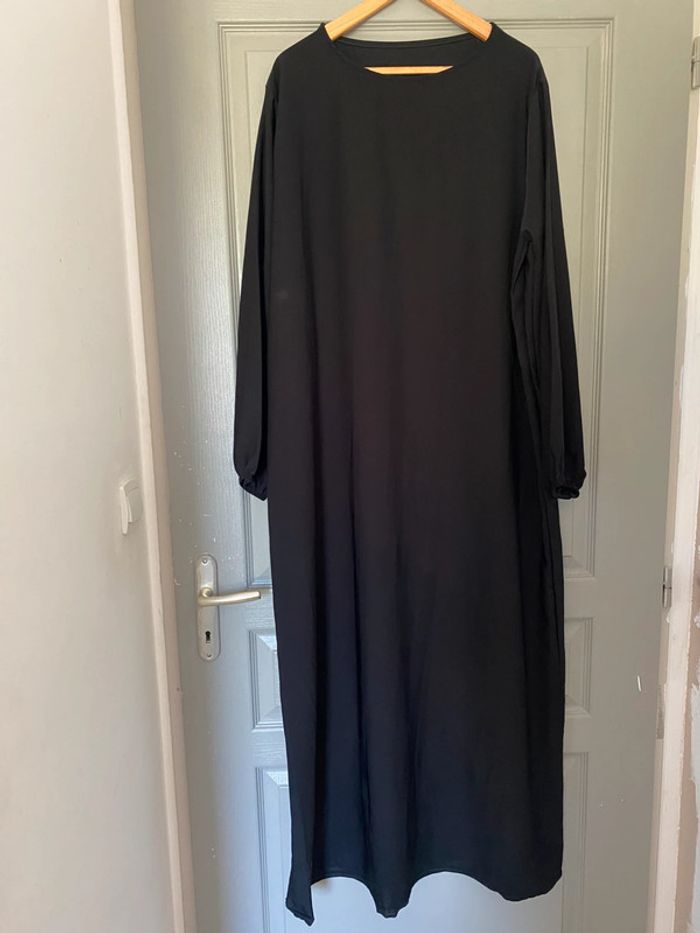 abaya simple noire taille unique