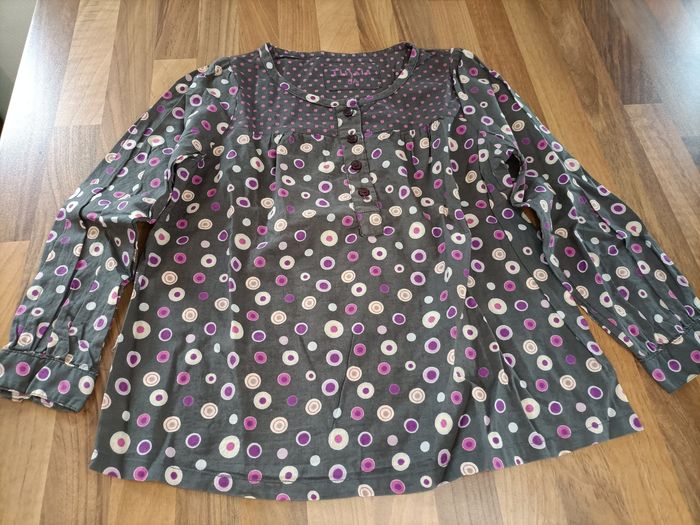 Chemise manches longues violet rose 5 ans Tissaia - photo numéro 2
