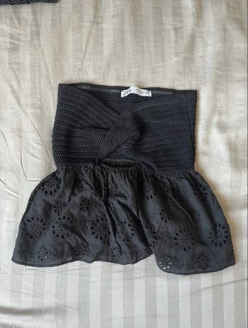 Top bandeau noir Zara