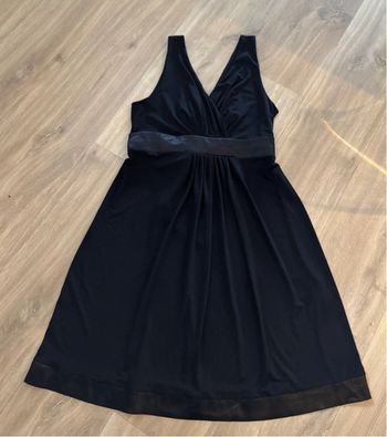 Robe ceinturée noir Camaïeu - Taille 40 - Très bon état