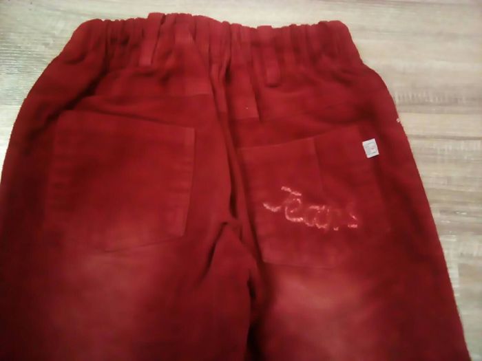 Pantalon confort velours rouge "5"(Pant3) - photo numéro 3
