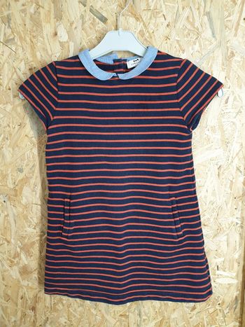Robe Cyrillus 8 ans à col style marinière