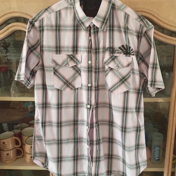 Chemisette homme à carreaux taille M celio très bon etat - photo numéro 2