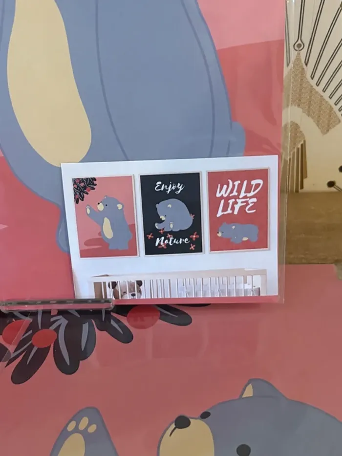 Affiches “Oursons Sauvages” pour chambre enfant - photo numéro 2