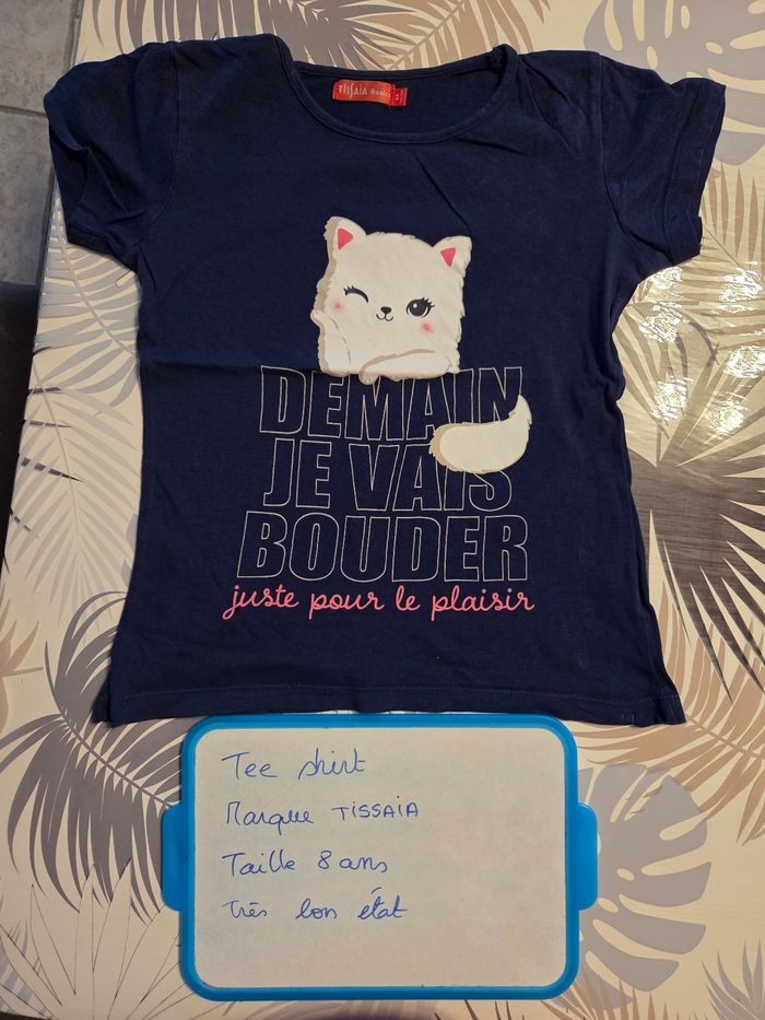 Tee shirt avec chat