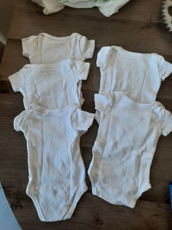 Lot bodies taille 1 mois