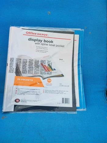Lot de 2 portes documents 20 pochettes A4