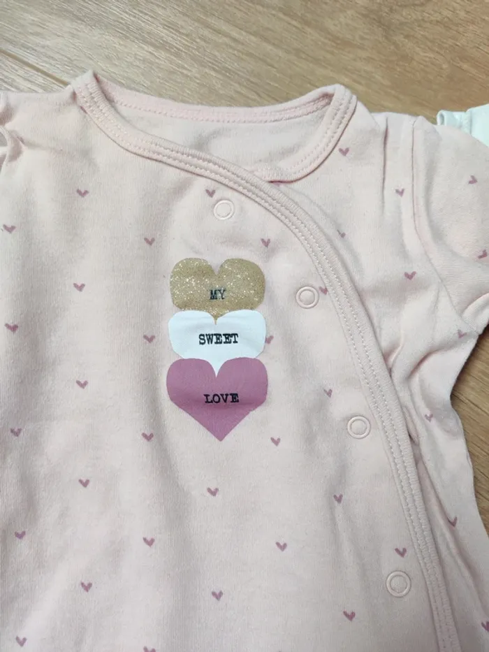 Lot 2 pyjamas mi saison et 1 combi 3 mois - photo numéro 3