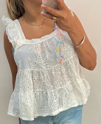 Blouse Blanche Brodée Myla