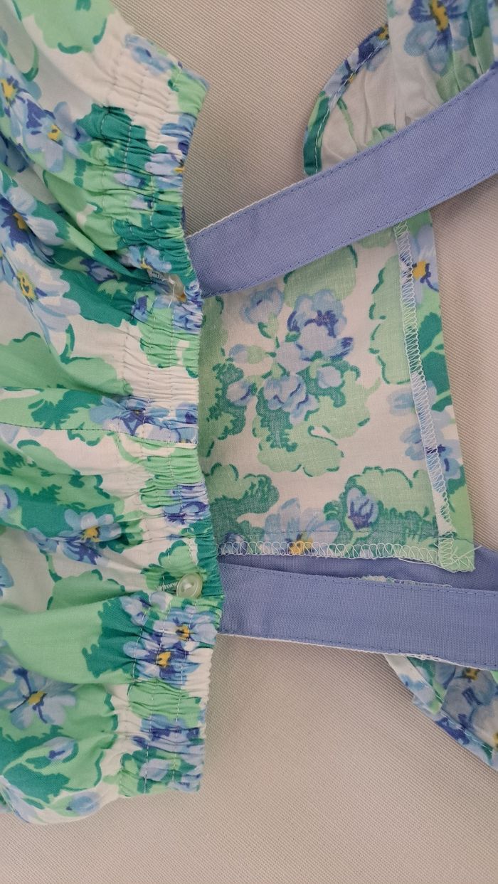 Combi short d'été à fleurs - photo numéro 8