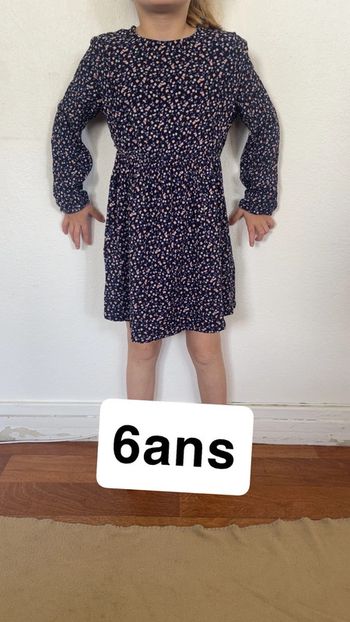 Robe manche longue fille 6ans