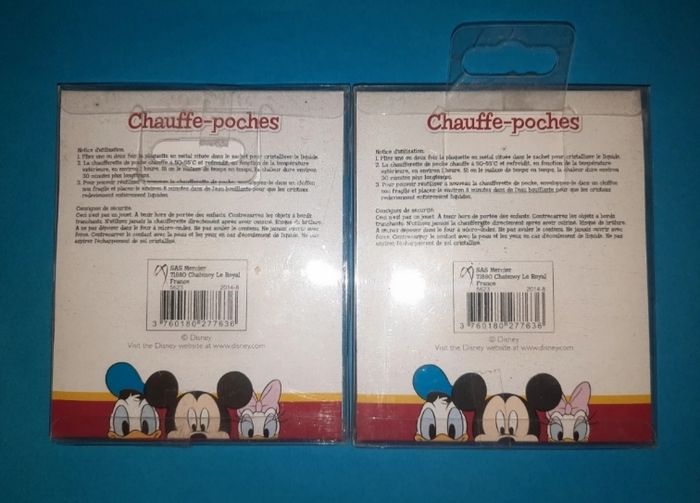 Lot 2 chauffe poche disney minnie neuf - photo numéro 2