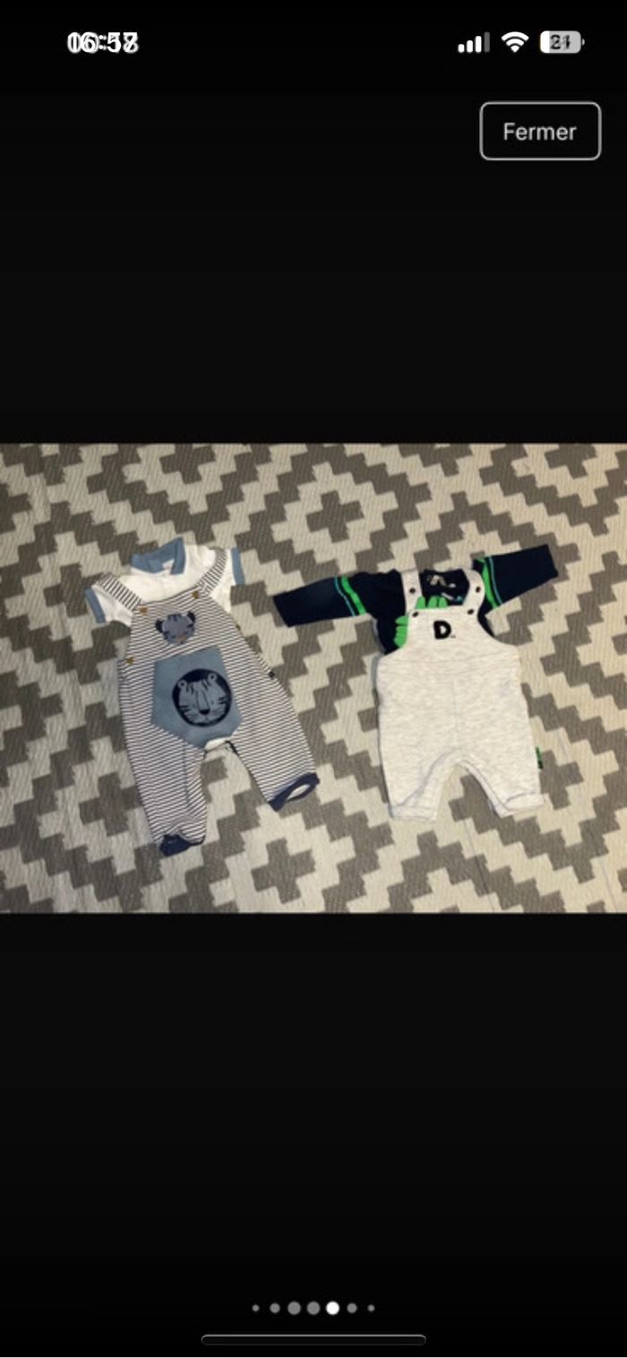 Lot vêtements bébé 1 mois 42 pièce - photo numéro 6