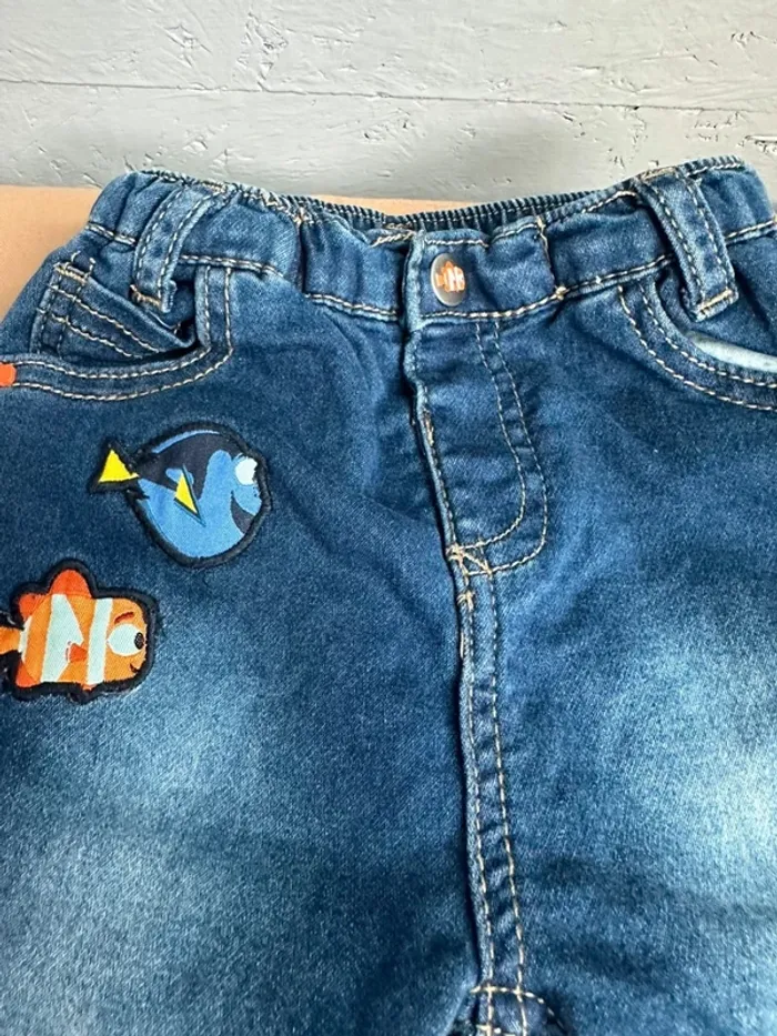Jean souple Disney bleu dory et nemo 6 mois - photo numéro 5
