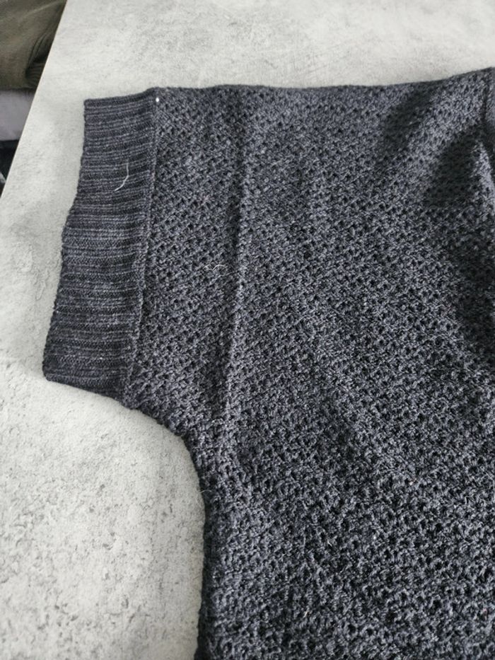 Pull tunique en mailles femme - Taille 46 / XXXL - Kwoman - Noir uni - photo numéro 7
